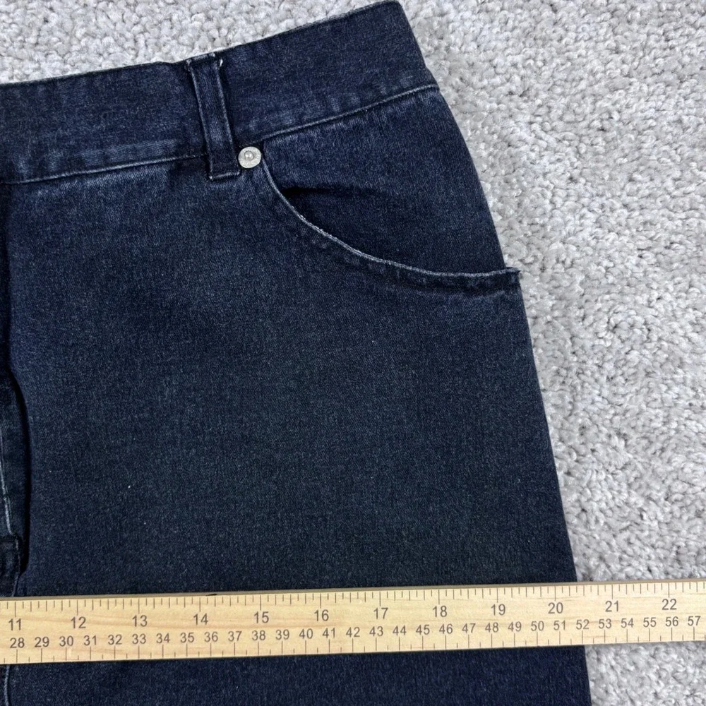 Denim & Co Crosstretch Dark Wash Indigo Denim Skirt Womens 16 High Rise 5 Pocket